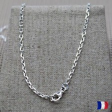 Chaîne Argent 925 Forçat – Femme ou Homme – Collier 45 à 60 cm