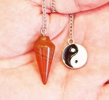 ° PENDULE  en JASPE ROUGE