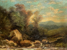 Tableau ancien paysage