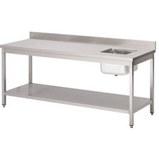 Table inox du chef (L)1800 x