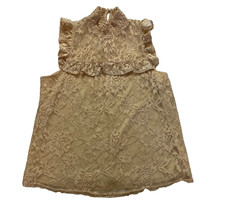 Womens Sleeveless Lace Blouse