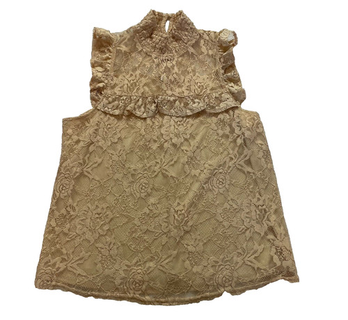 Womens sleeveless lace blouse - sleeveless,