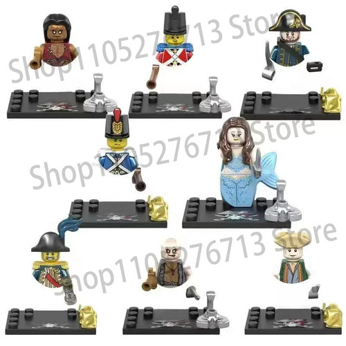 Figurines pirates caraïbes - figurines,