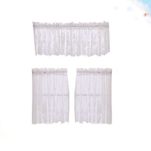 Rideau court dentelle - rideau, en