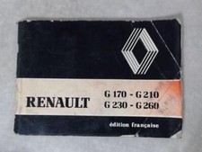 Notice d'utilisation RENAULT G170-G210-G230-G260