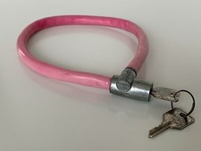 Antivol De Vélo LUMA 1960s-1970s Bike Lock Vélo Ancien Old Bike Rose/Pink