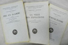 FEU ET FLAMME, LA VILLE DES EXPIATIONS & JOURNAL INTIME -BIBLIOTHEQUE ROMANTIQUE