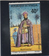 L7440 SENEGAL timbre Y&T N° 383 de 1972 " Noel Balthazar " Oblitéré