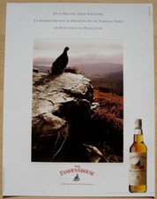 Publicité Papier - Scotch Whisky  THE FAMOUS GROUSE de 1990