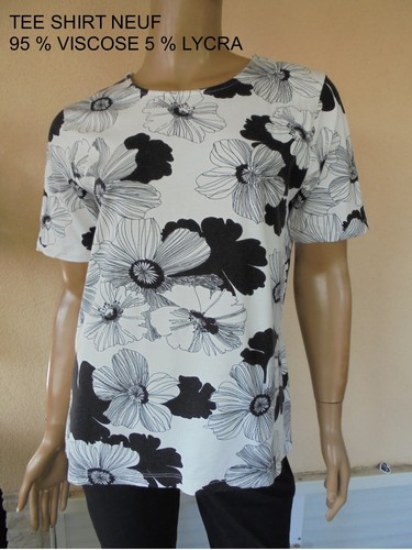 Tee shirt blanc noir - tee,