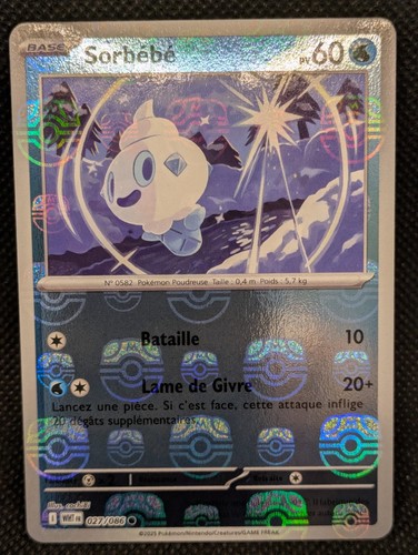 Carte pokemon sorbebe reverse - carte,