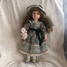 Poupées  de collection, victorienne, porcelaine, 44cm