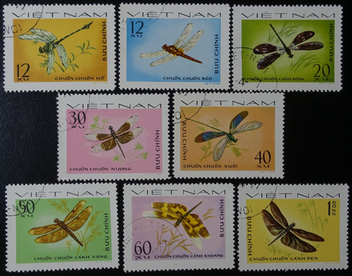 Timbres vietnam insectes - timbres, du