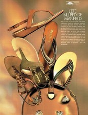  publicité Advertising 0722 1991  chaussures nu-pieds Manfield  l'été  