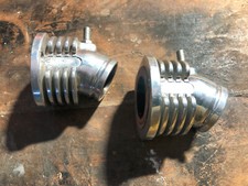 Norton commando 750-850 pipe carburateur 2 x 34mm Dunstall-Norvil alu poli