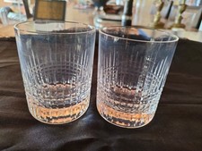 2 VERRES À WHISKY EN CRISTAL DE BACCARAT MODÈLE NANCY