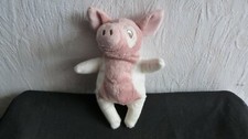 doudou  cochon  kelgris  rose et banc  19 cm    ikea  etiquette coupee