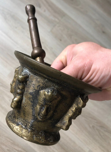 Ancien mortier pilon xviiième - ancien,