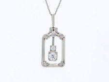 pendentif ancien diamants art