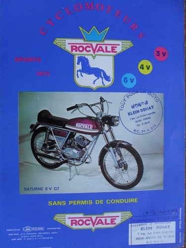 Rocvale cyclomoteurs 1973 - rocvale,