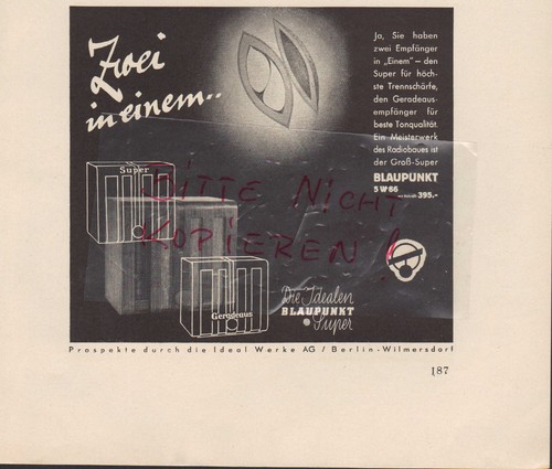 Berlin advertising 1936 - advertising,