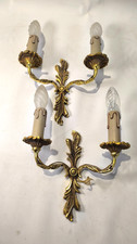 Paire D'applique En Bronze à