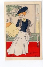 Lot 5 CPA Lucien ROBERT – Les cinq sens. Très belle série ART NOUVEAU