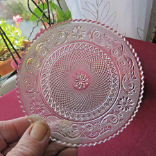 1 assiette en cristal baccarat modèle arabesques signé en boite d origine Ø 12