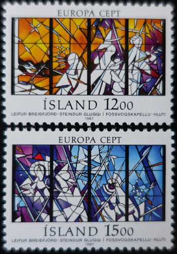 Timbres islande europa - timbres, d'