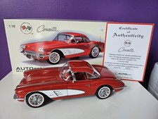 Chevrolet Corvette C1 1959 Rouge Roman Red Autoart 1/18 71141 Limited Édition