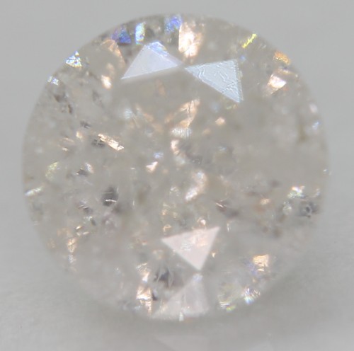Diamant naturel taillé - taillé, rond