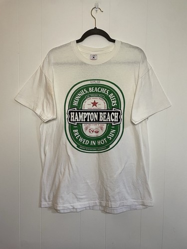Vintage hampton beach heineken - beach,