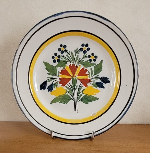 Assiette ancienne faïence - assiette,