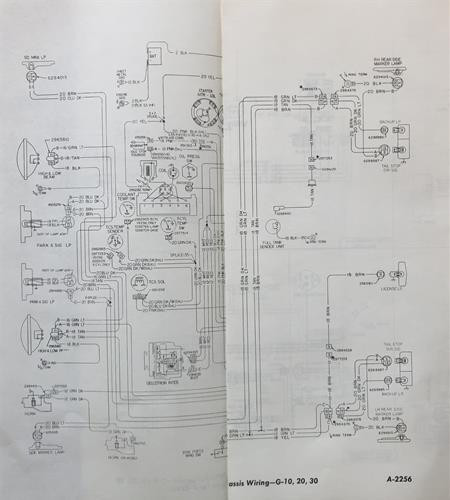 1974 chevy gmc van diagramme - gmc,