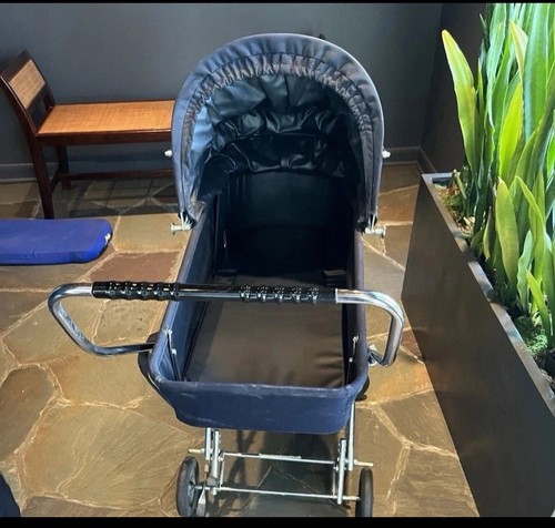 Rare silver cross pram navy - cross,