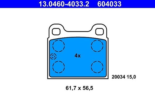 Jeu garnitures frein - jeu,