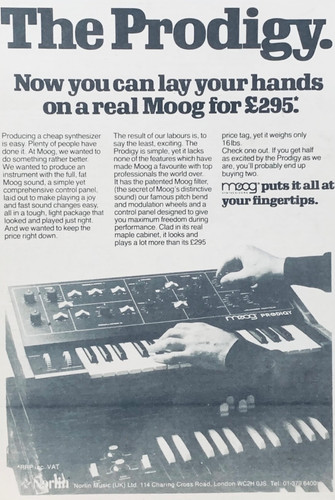 Moog 1980 original print - moog,