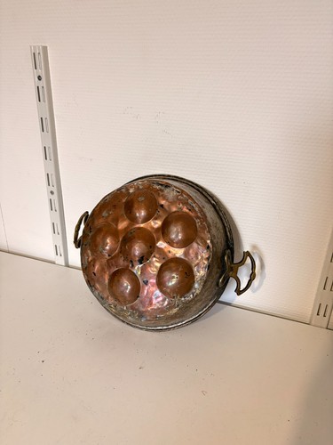 Ancien moule poêle cuivre - ancien,