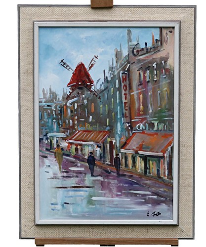 Paris scène rue - scène, moulin