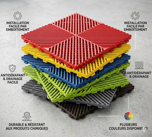 Dalle sol clipsable 40x40 - sol,