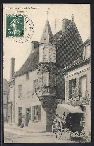 Cpa verneuil maison la - cpa, verneuil,