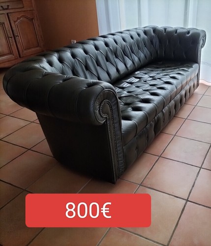 Canapé chesterfield places - 3,