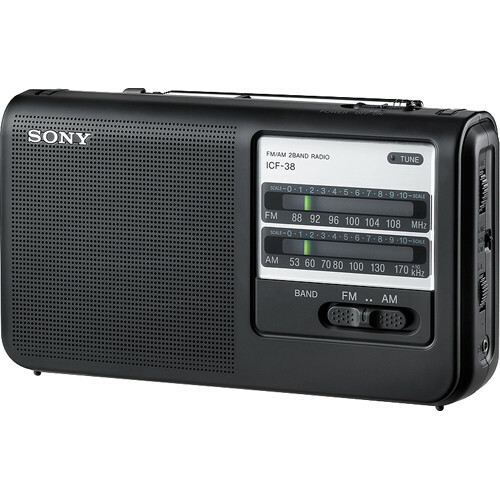 Sony icf38 portable fm - sony, am/fm