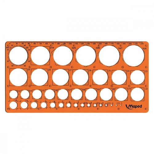 Trace cercles normographe - trace-cercles,