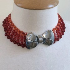 Collier ras cou multirangs - du,