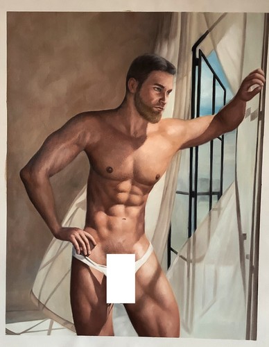 Homme gay peinture - homme, nu