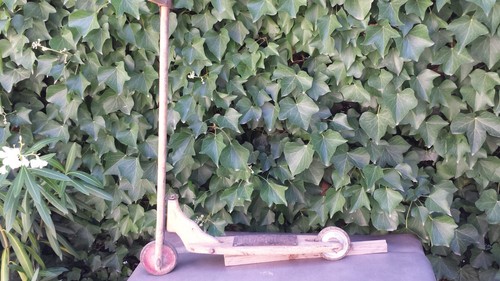 Ancienne trottinette bois - ancienne, en