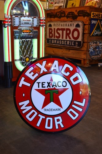 Plaque émaillée texaco - plaque,