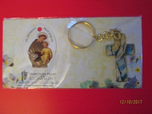 Anthony crucifix keychain - crucifix,