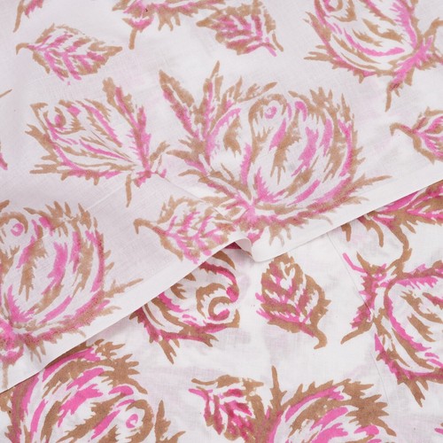 Tissu indien imprimé bloc - , à